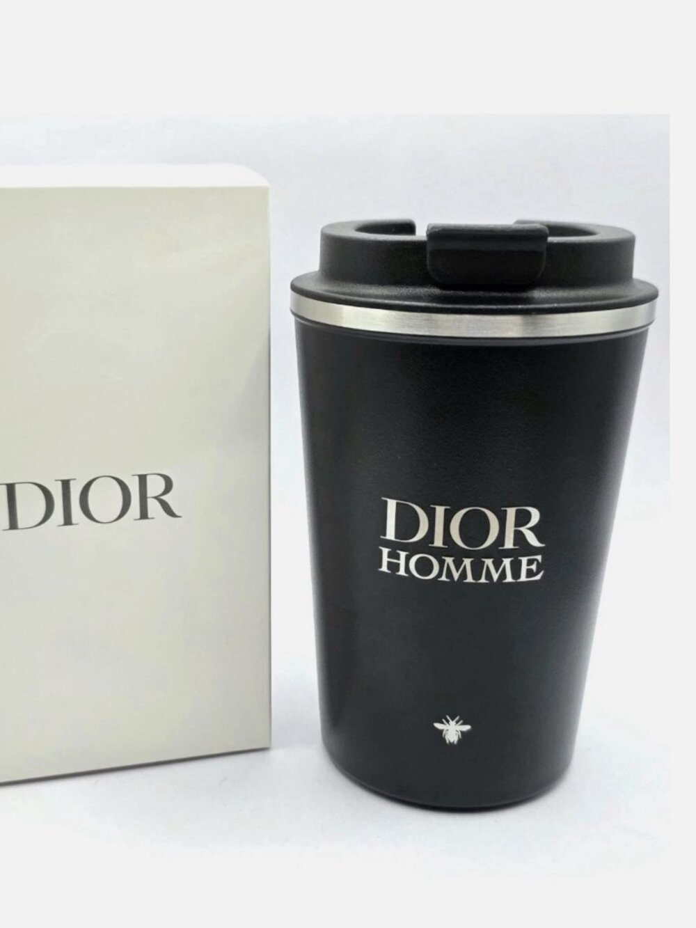 DIOR HOMME Tumbler Mug Travel Stainless Steel Thermal Coffee Tea Novelty NIB